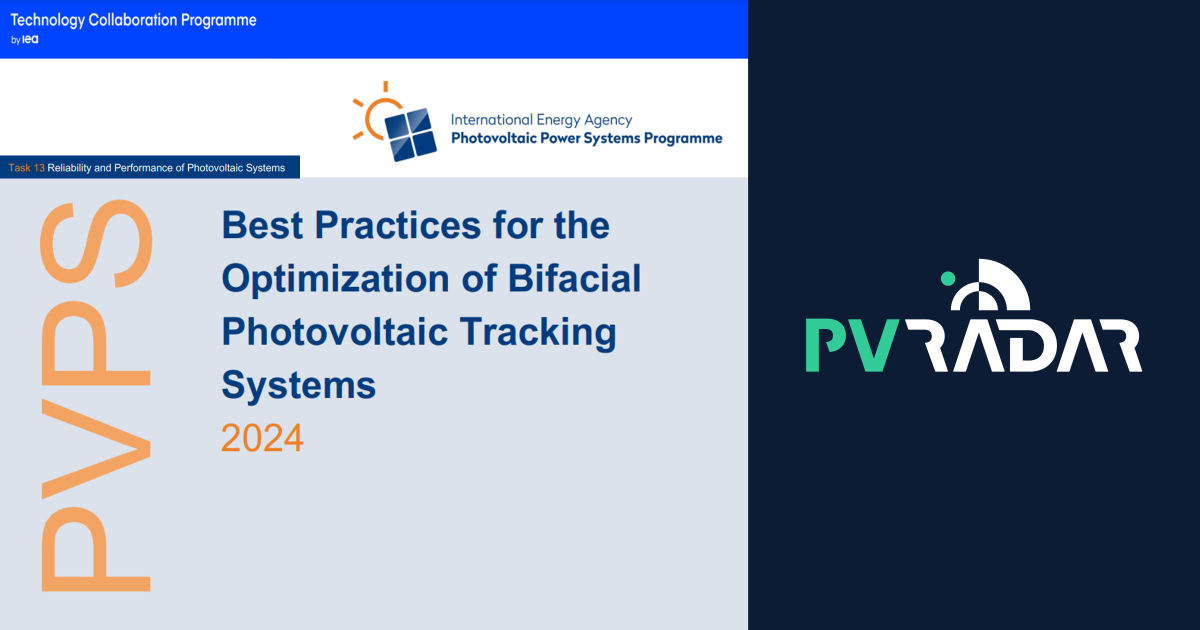 The report "Best Practices for the Optimization of Bifacial Photovoltaic Tracking Systems", updated in late 2024, was developed by the International Energy Agency PVPS Task 13 to provide comprehensive guidelines for designing and constructing high-quality photovoltaic systems that ensure reliability and financial viability.